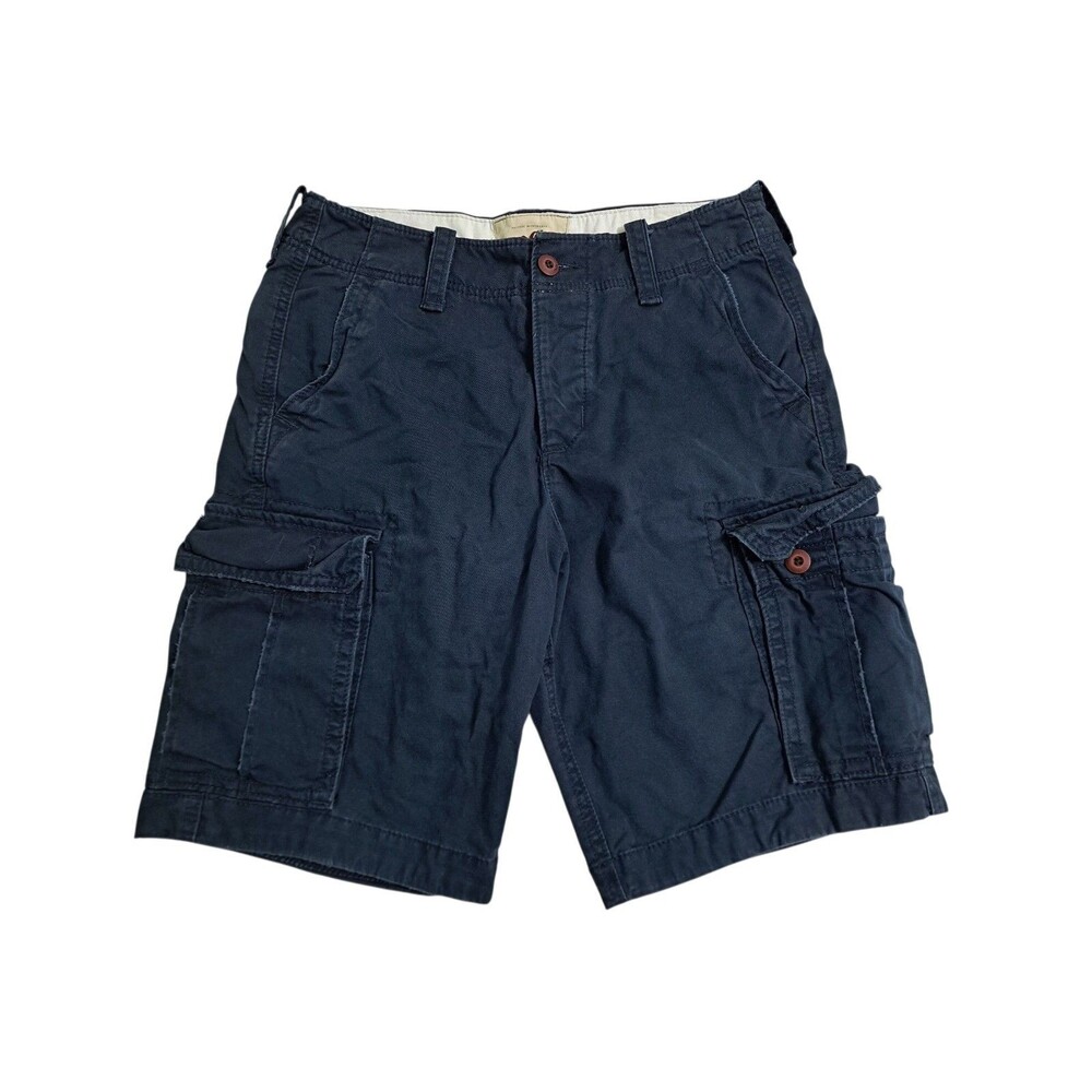 Hollister Cargo Shorts Men's 31 Safari Utility Pockets Outdoor Blue Y2K New